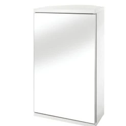Croydex 1-Door Bathroom Corner Cabinet White 300 X 240 X 500mm