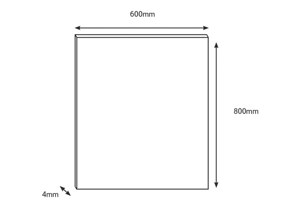 Splashwall White Marble Alloy Splashback 600 X 800 X 4mm - Image 4