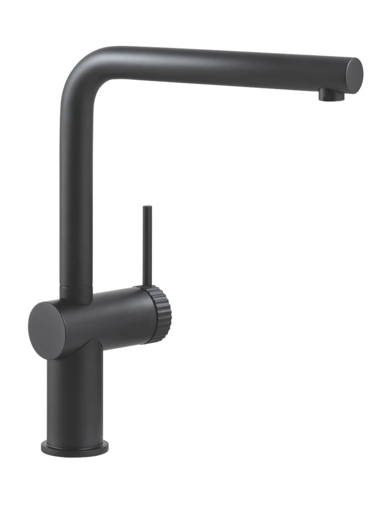 Abode Fraction Mono Mixer Kitchen Tap Matt Black