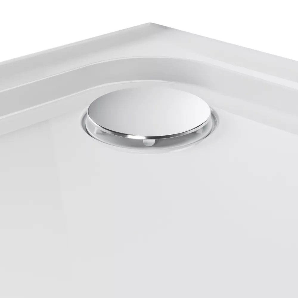 Mira Flight Low Corner Waste Square Shower Tray White 900 X 900 X 40mm - Image 2