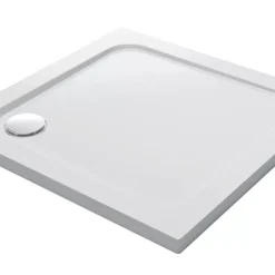 Mira Flight Low Corner Waste Square Shower Tray White 900 X 900 X 40mm