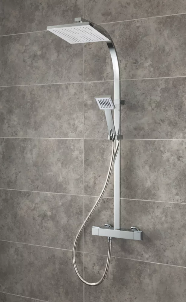 Triton Muse Rear-Fed Exposed Chrome Thermostatic Bar Diverter Mixer Shower - Image 7