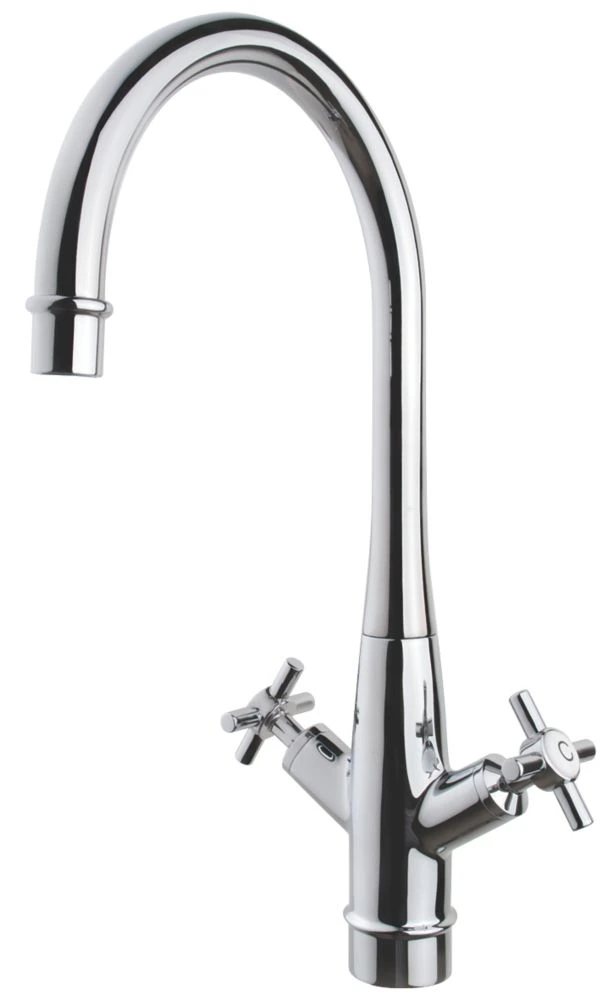 Swirl Isobel Dual-Lever Kitchen Mono Mixer Tap Chrome
