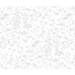 Laura Ashley Lisette White Self-Adhesive Glass Kitchen Splashback 900 X 750 X 6mm