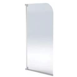 Aqualux Aqua 3 Semi-Framed White Bathscreen 1375 X 750mm
