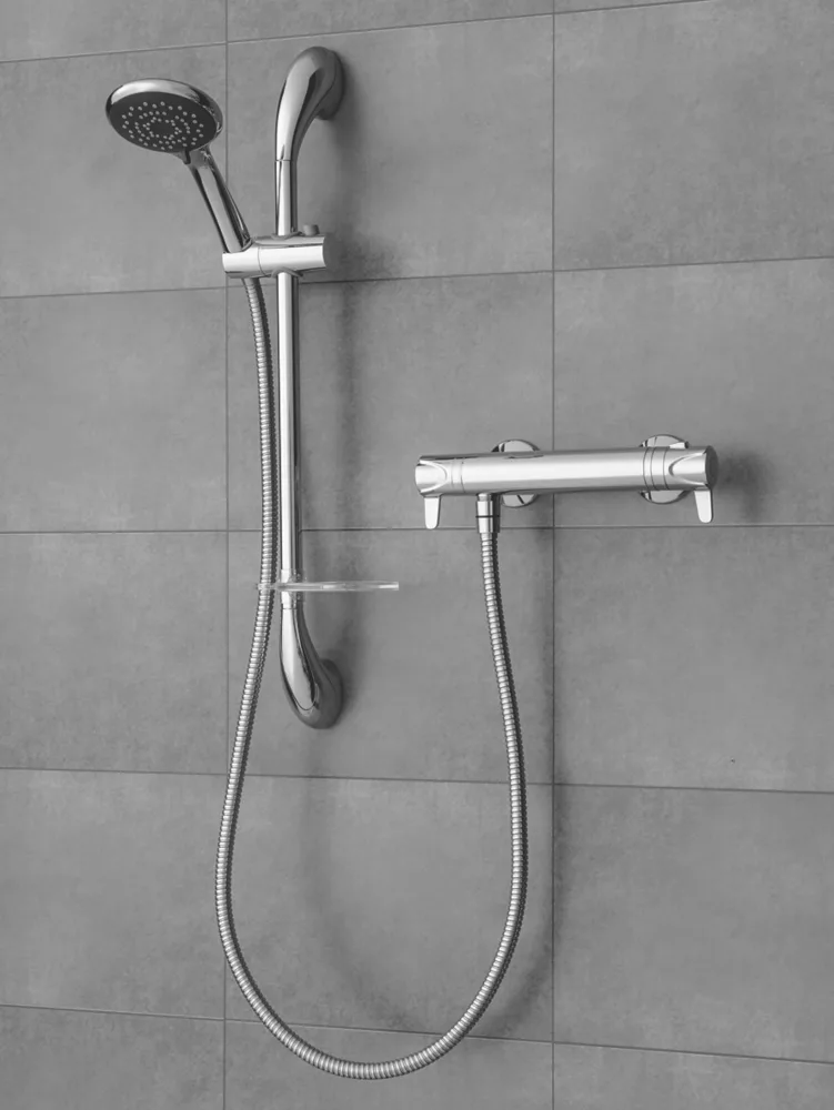 Triton Leona Rear-Fed Exposed Chrome Thermostatic Mixer Shower - Image 2