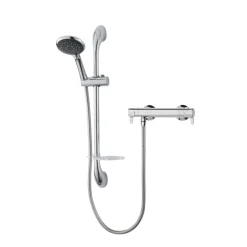 Triton Leona Rear-Fed Exposed Chrome Thermostatic Mixer Shower
