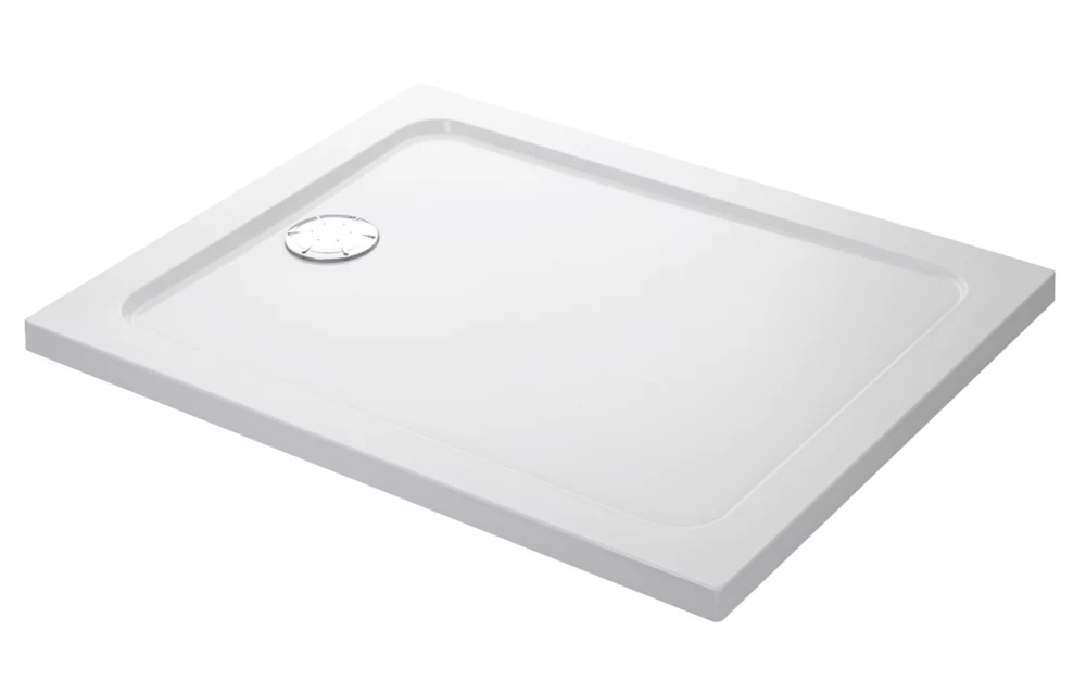Mira Flight Low Rectangular Shower Tray Gloss White 1000 X 900 X 40mm