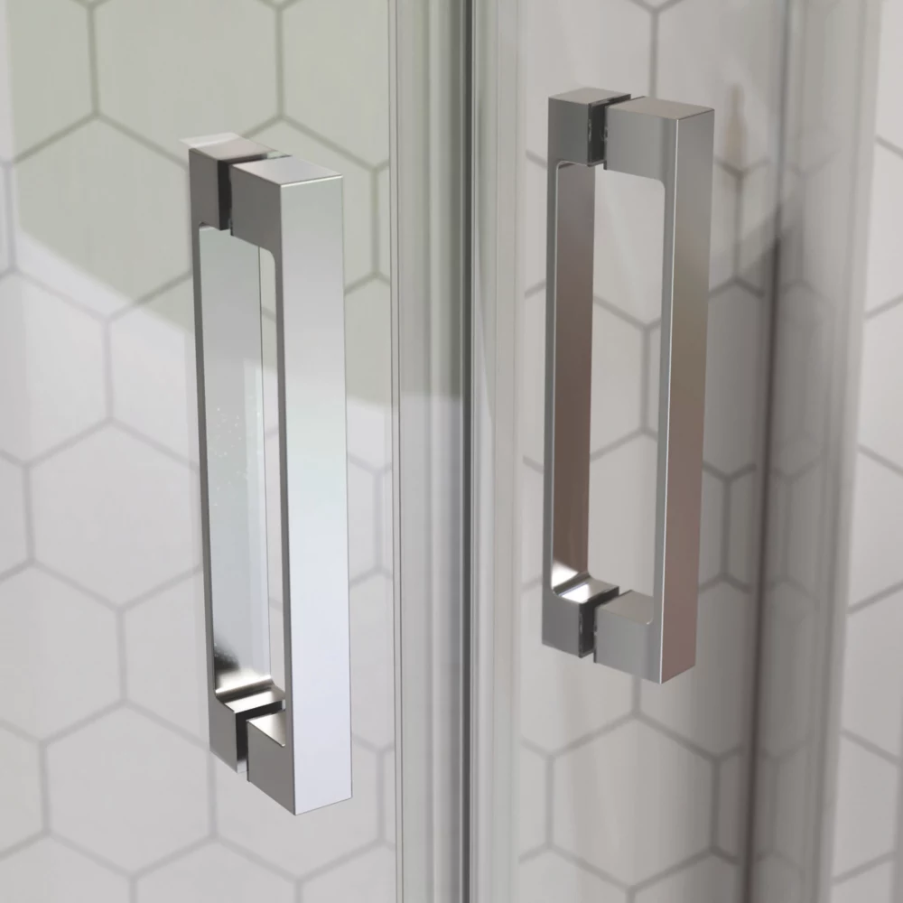 Aqualux Aquarius 6 Frameless Quadrant Shower Enclosure LH/RH Opening 900 X 900 X 1900mm - Image 4