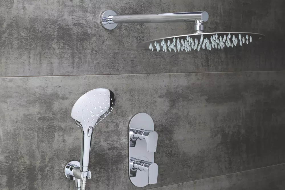 Bristan Hourglass Rear-Fed Concealed Chrome Thermostatic Mixer Shower - Image 2