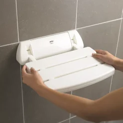 Mira Wall-Mounted Shower Seat White