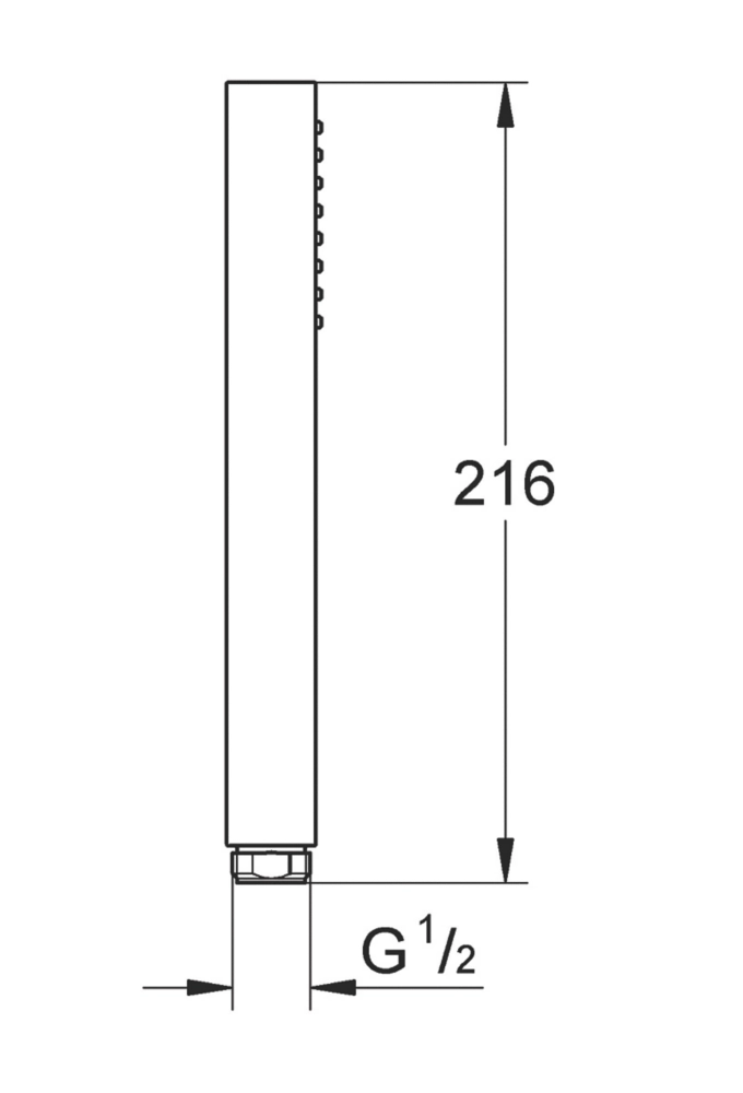 Grohe Vitalio Joy Cube Hand Shower StarLight Chrome 25 X 216mm - Image 2