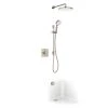 Mira Evoco Rear-Fed Concealed Brushed Nickel Thermostatic Built-In Mixer Shower & Bath Fill