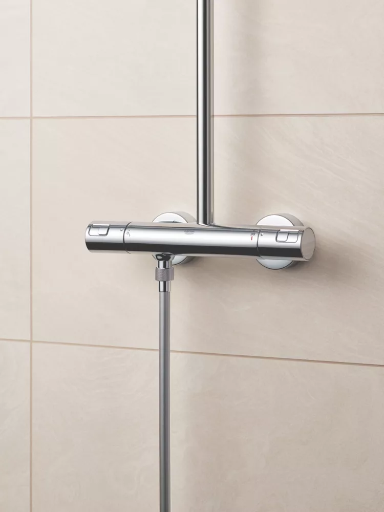 Grohe Vitalio Start 250 Cube HP/Combi Flexible Exposed Chrome Thermostatic Mixer Shower - Image 5