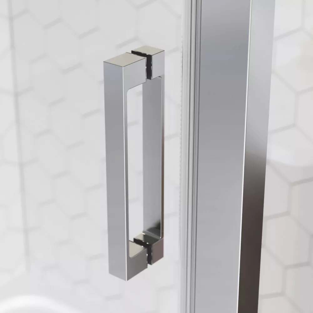 Aqualux Aquarius 6 Frameless Rectangular Sliding Shower Door 1200 X 1900mm - Image 5