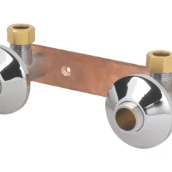 Essentials Contemporary Bar Valve Fixing Kit Chrome