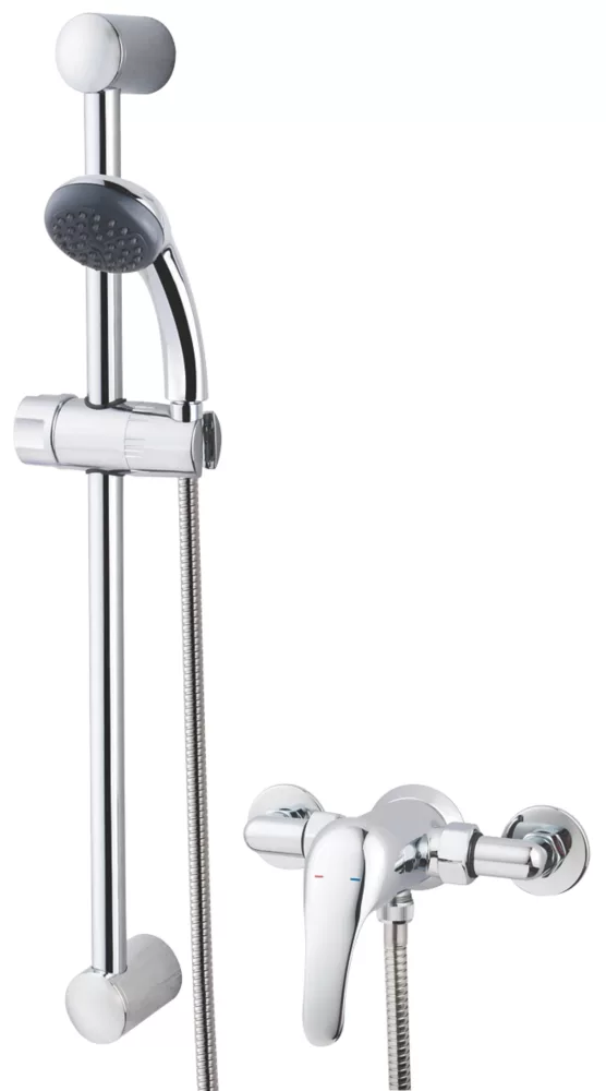 Swirl Tarn Rear-Fed Exposed Chrome Mixer Shower