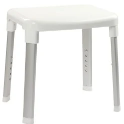 Croydex Freestanding Adjustable Shower Stool White