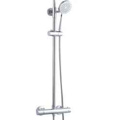 ETAL Videira Rear-Fed Concealed Polished Chrome Thermostatic Bar Mixer Shower