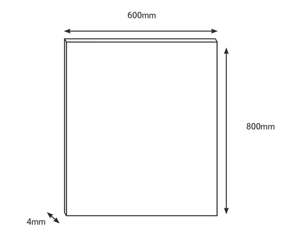 Splashwall Blue / Yellow Alloy Splashback 600 X 800 X 4mm - Image 4