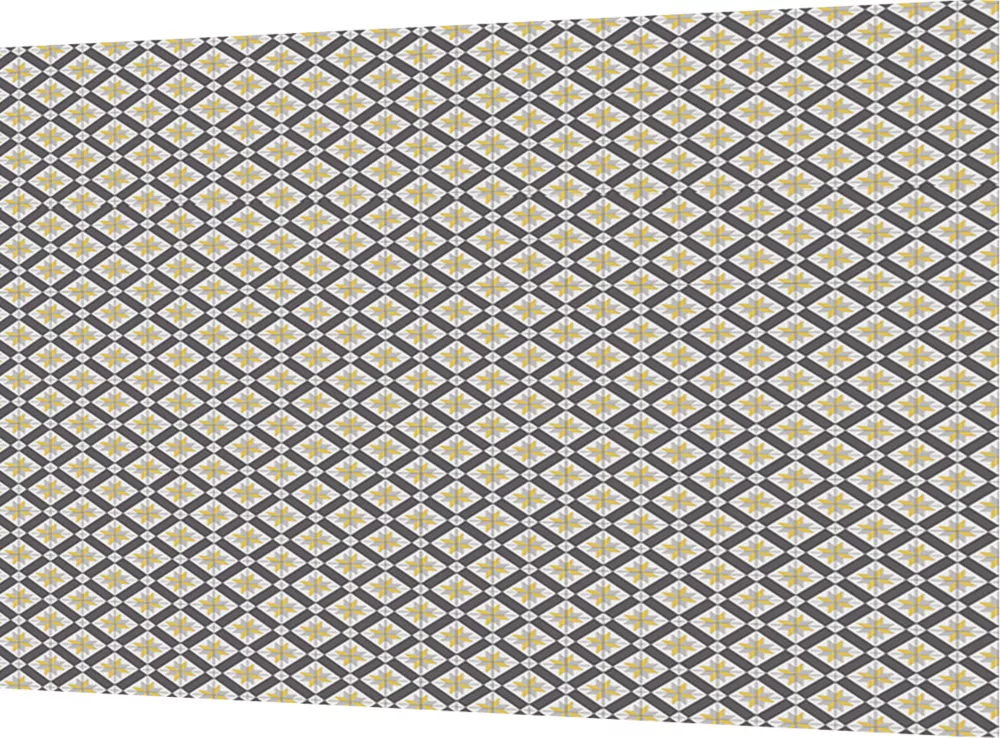 Splashwall Blue / Yellow Alloy Splashback 600 X 800 X 4mm