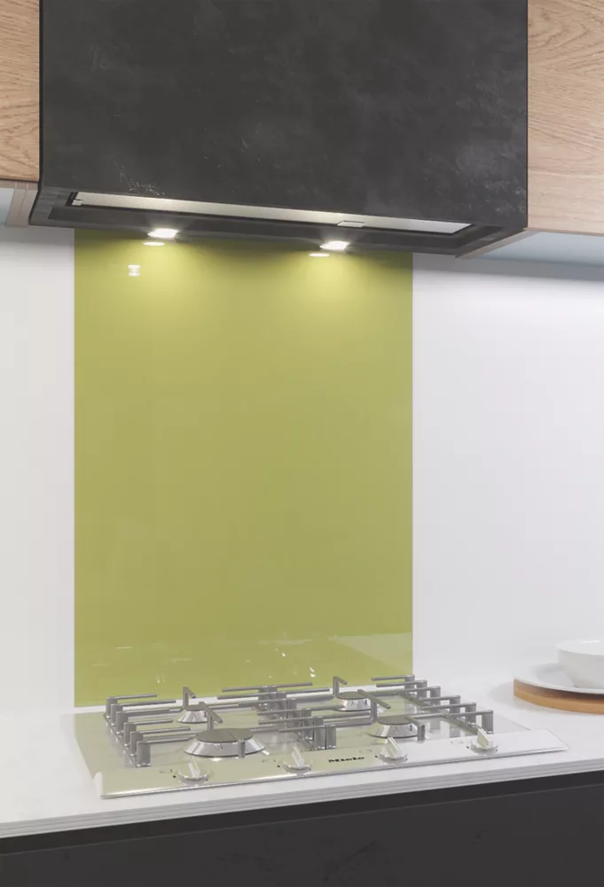 AluSplash Black / Olive Green Splashback 600 X 800 X 4mm - Image 3