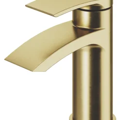 Swirl Wye Basin Mono Mixer Brushed Brass
