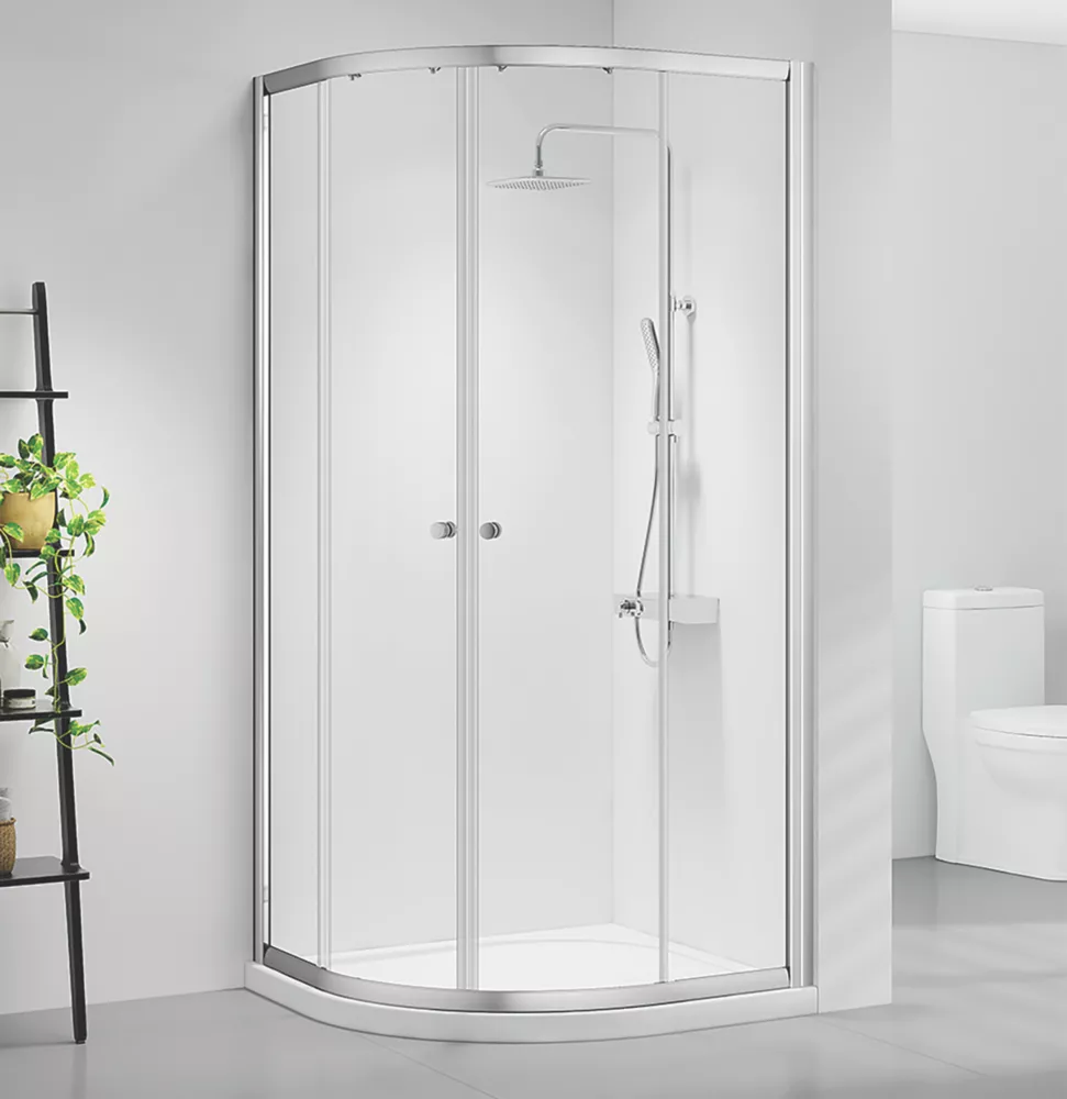 Triton Neo Six Framed Quadrant Sliding Shower Doors Chrome 1200 X 1850mm