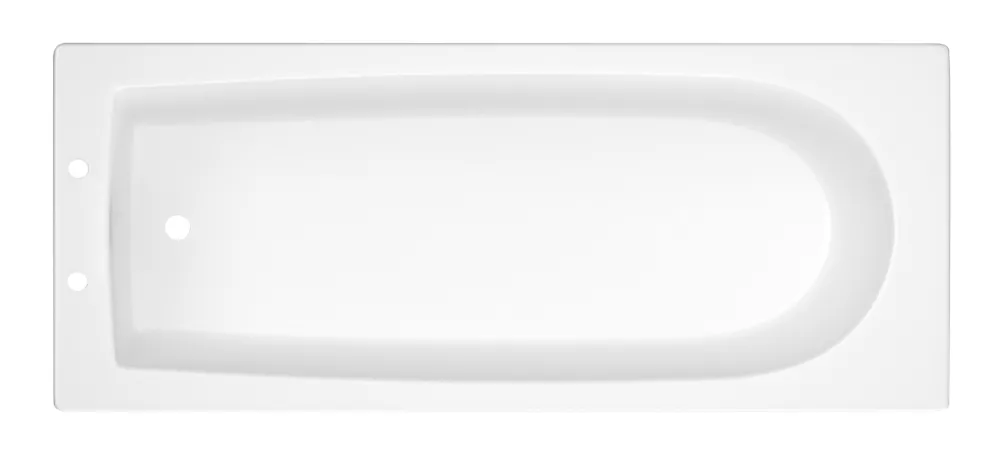 Essentials Single-Ended Bath Acrylic 2 Tap Holes 1700mm