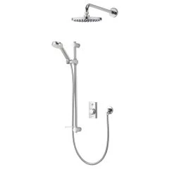 Aqualisa Visage Smart HP/Combi Rear-Fed Chrome Thermostatic Smart Shower With Drencher