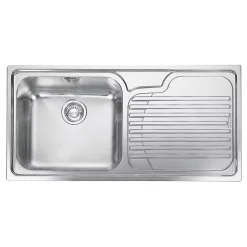 Franke Galassia 1 Bowl Stainless Steel Inset Kitchen Sink 1000 X 500mm