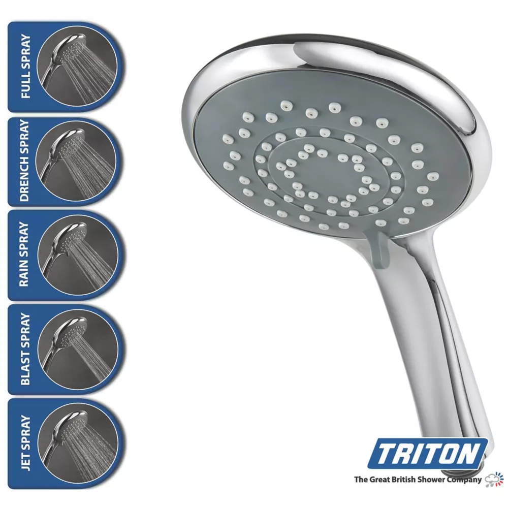 Triton Miniatures White Gloss 9.5kW Manual Electric Shower - Image 2