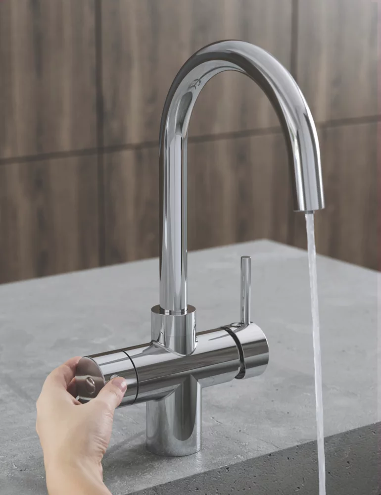 Bristan Gallery Rapid Boiling 3-in-1 Scale Filter Sink Mixer Chrome - Image 4