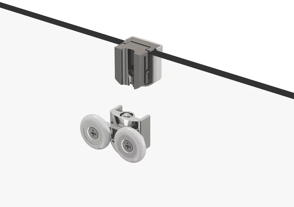 Triton Fast Fix Framed Offset Quadrant 2-Door Shower Enclosure Non-Handed Chrome 1200 X 800 X 1900mm - Image 4