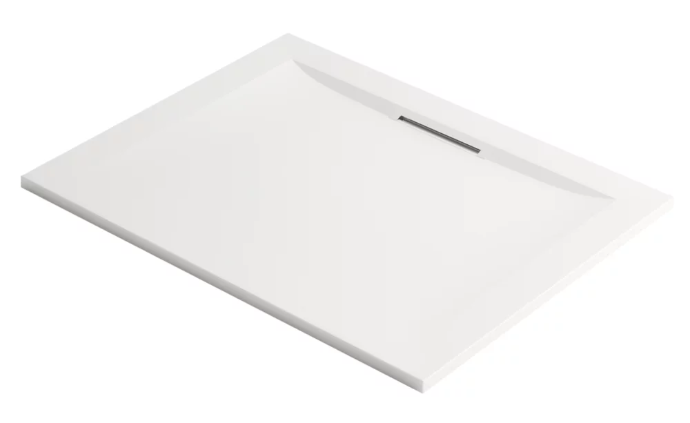 Mira Flight Level Rectangular Shower Tray Gloss White 1400 X 760 X 25mm