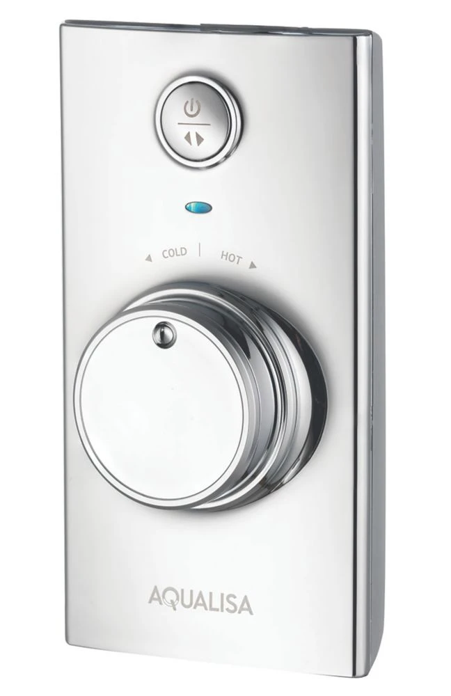 Aqualisa Visage Smart Gravity-Pumped Rear-Fed Chrome Thermostatic Smart Shower With Bath Overflow Filler - Image 2