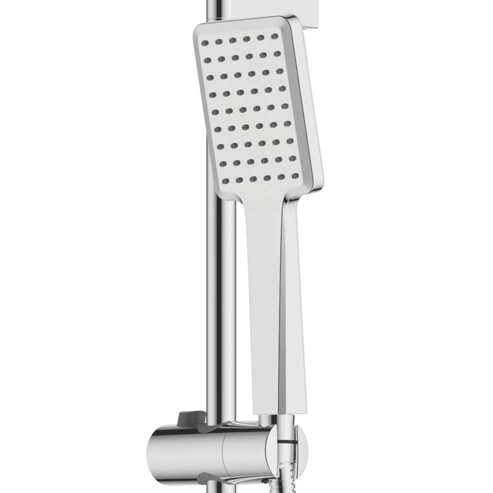 Swirl Thorness Rear-Fed Exposed Chrome Plated Thermostatic Mixer Shower With Diverter - Image 3