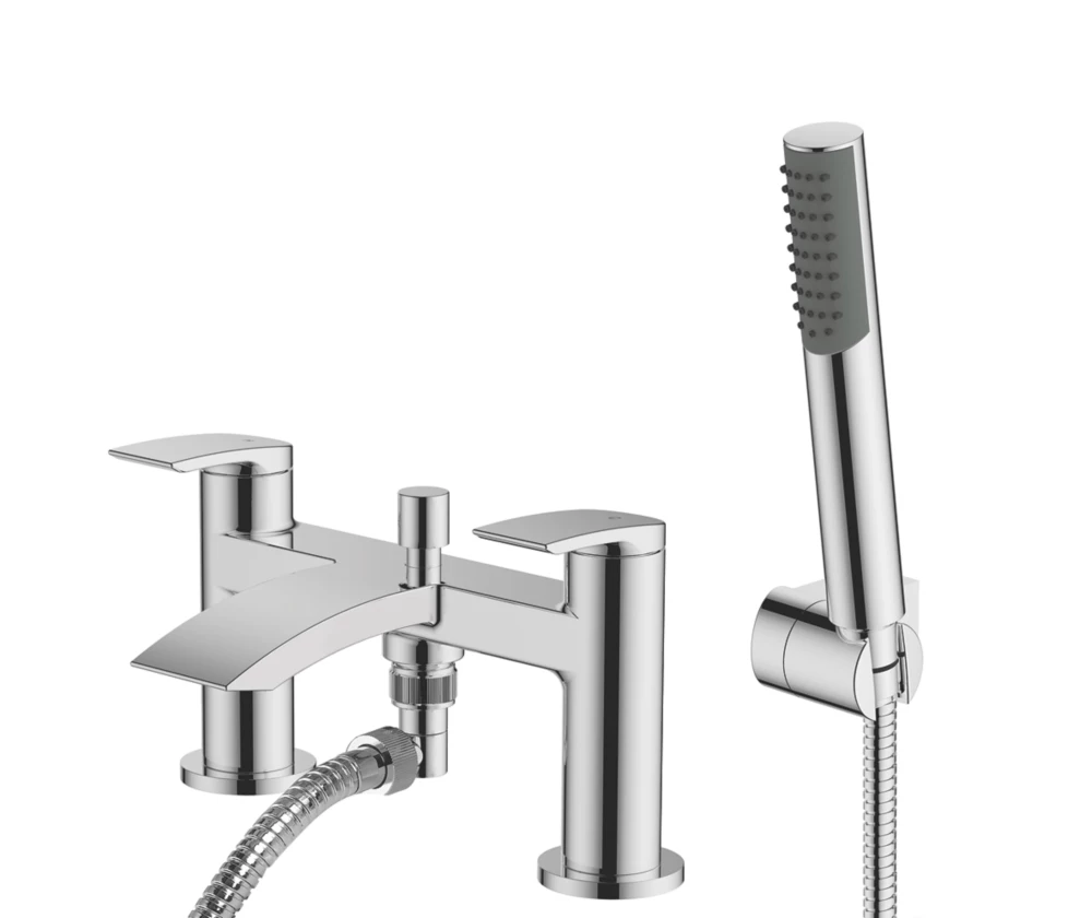 Essentials Wye Deck-Mounted Bath/Shower Mixer Tap