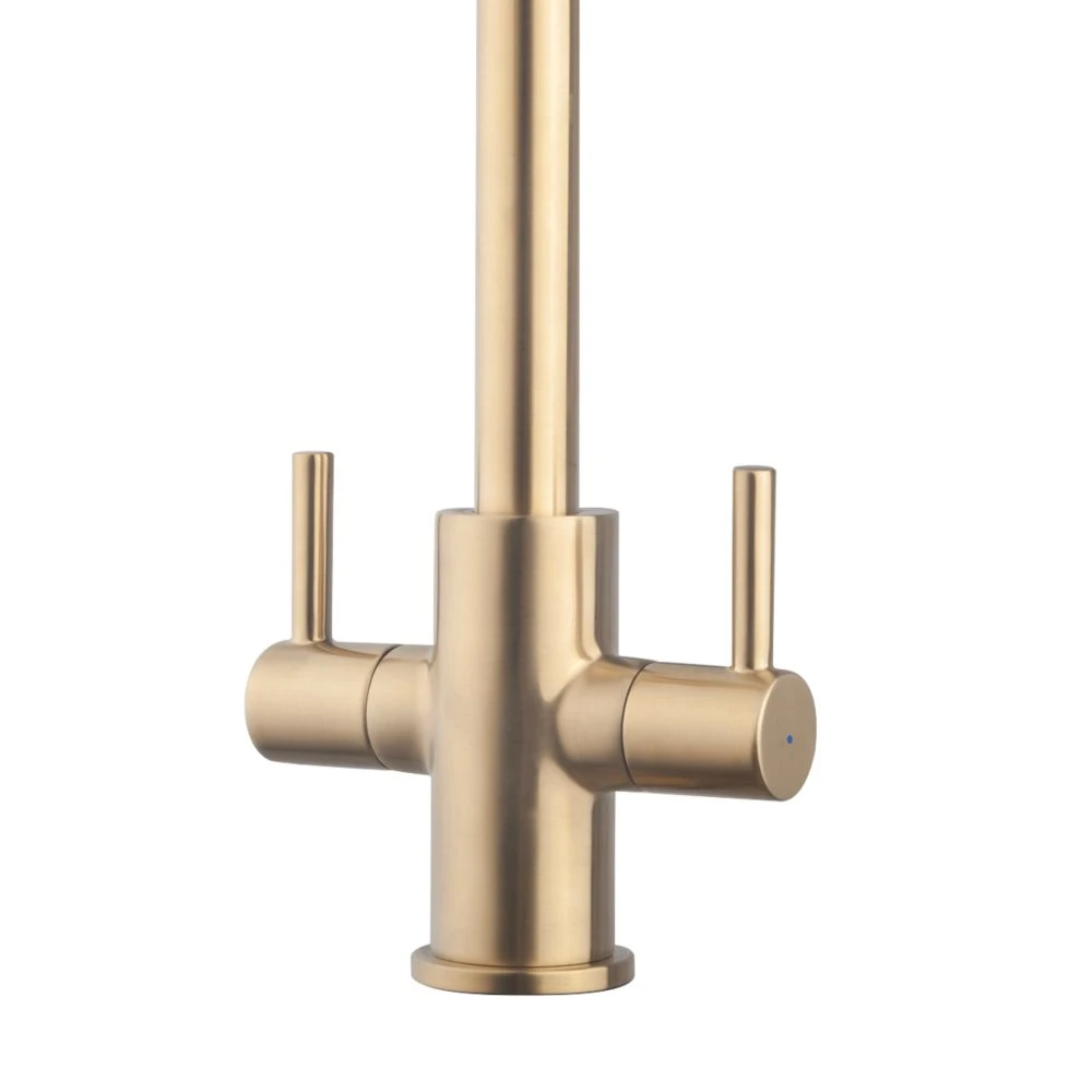 Swirl Tap Brushed Brass - Image 3