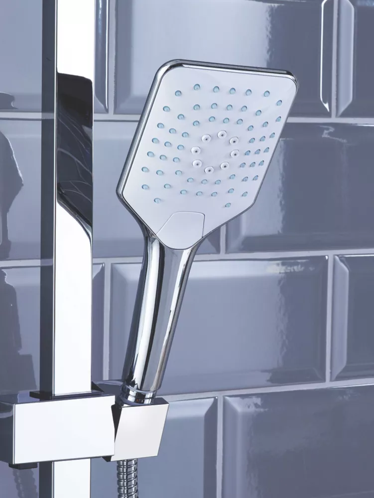 Bristan Craze Rear-Fed Exposed Chrome Thermostatic Bar Mixer Shower With Adjustable Riser Kit & Diverter - Image 5