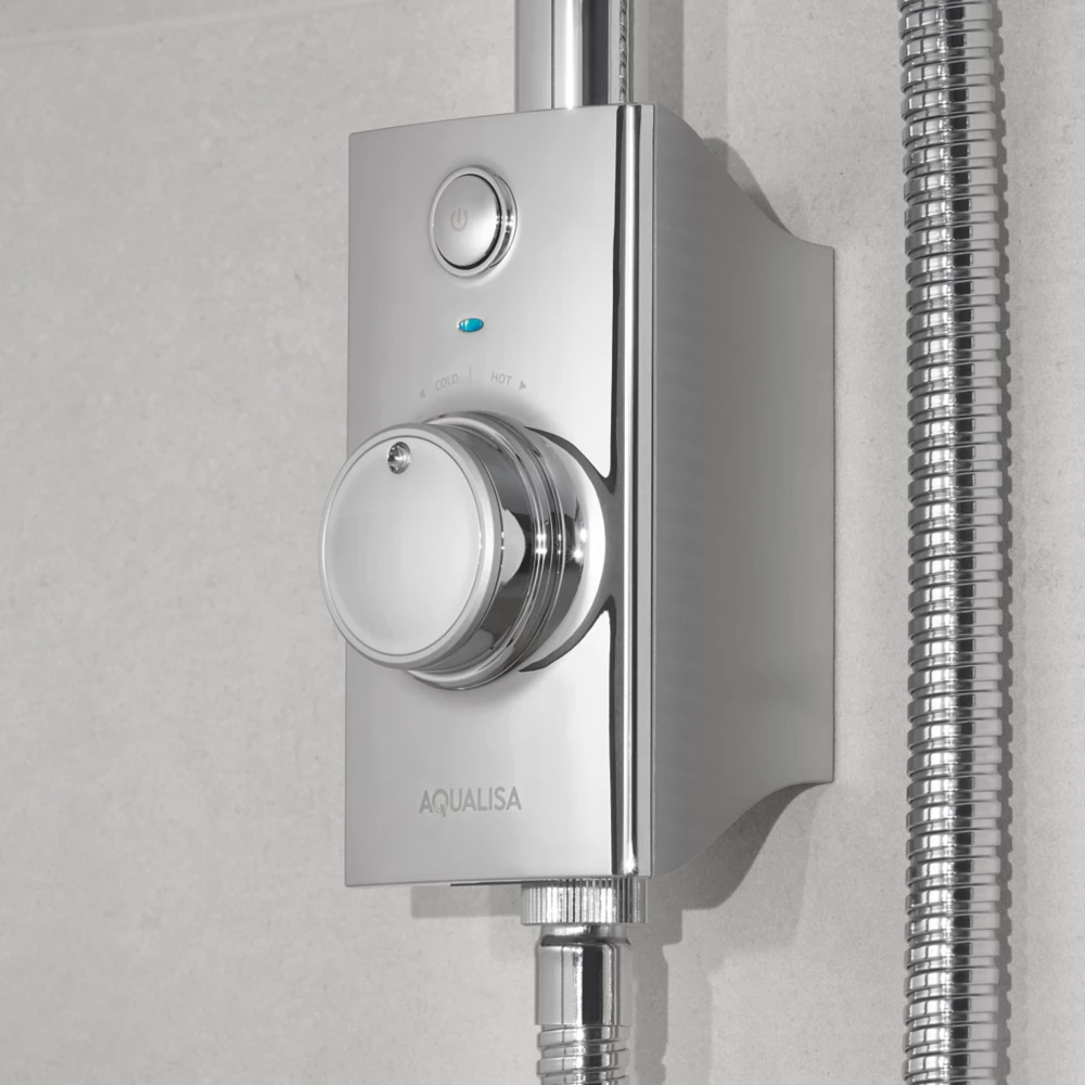 Aqualisa Visage Smart HP/Combi Ceiling-Fed Chrome Thermostatic Smart Shower - Image 5