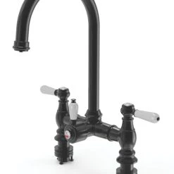 ETAL Traditional Bridge 3-in-1 Hot Water Kitchen Tap Matt Black