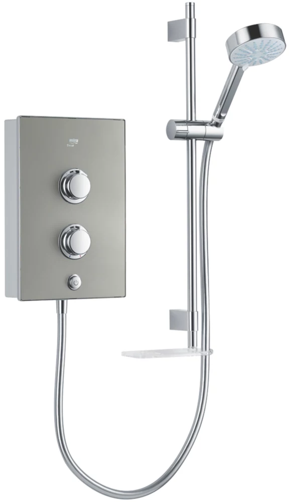 Mira Decor Warm Silver 9.5kW Manual Electric Shower