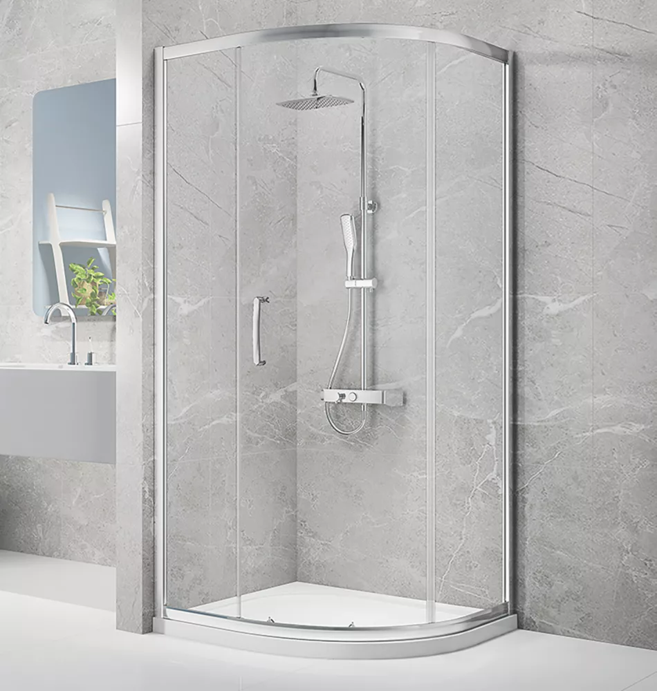 Triton Neo Eight Framed Quadrant Sliding Shower Door Chrome 1200 X 1900mm 1 Triton Neo Eight Framed Quadrant Sliding Shower Door Chrome 1200 X 1900mm