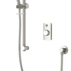 Aqualisa Visage Gravity-Pumped Rear-Fed Single Outlet Chrome Thermostatic Digital Shower