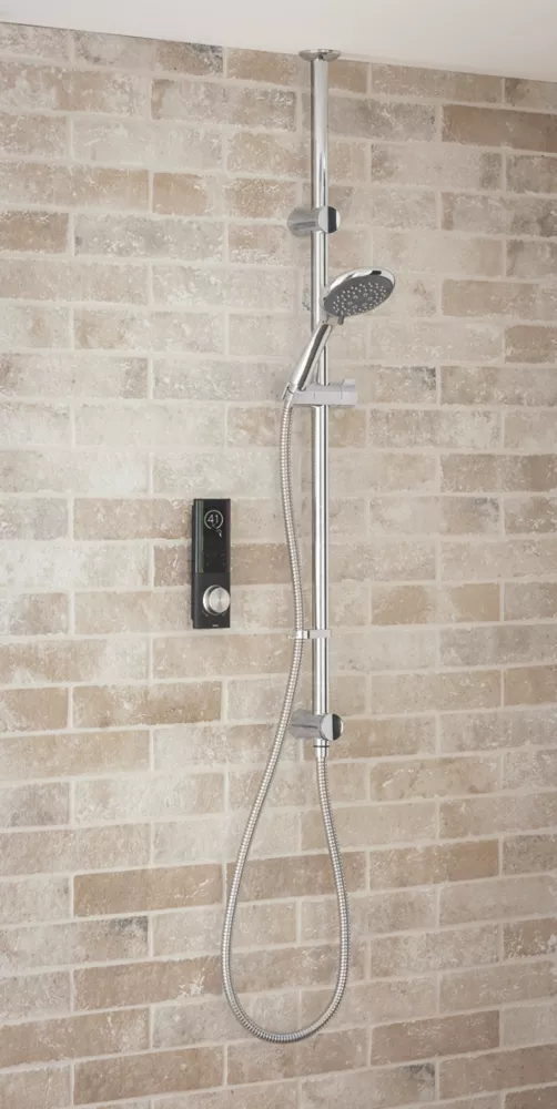 Triton H2ome HP/Combi Ceiling-Fed Single Outlet Black Thermostatic Digital Mixer Shower - Image 4