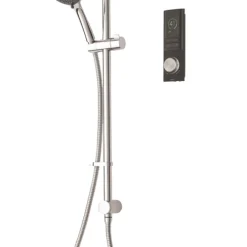 Triton H2ome HP/Combi Ceiling-Fed Single Outlet Black Thermostatic Digital Mixer Shower