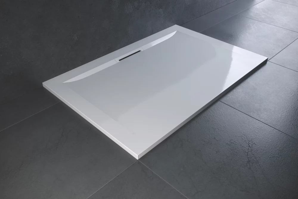 Mira Flight Level Safe Rectangular Shower Tray White 1000 X 800 X 25mm 2 Mira Flight Level Safe Rectangular Shower Tray White 1000 X 800 X 25mm - Image 2
