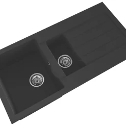 ETAL Comite 1.5 Bowl Granite Composite Kitchen Sink Black Reversible 1000 X 500mm
