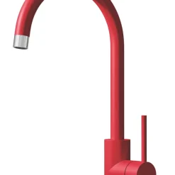 ETAL Sorrento Single Lever Kitchen Mixer Tap Matt Red